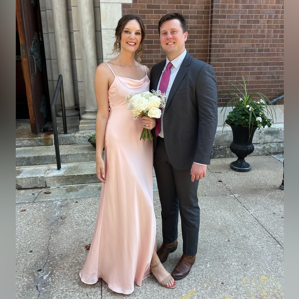 Fame & Partners Pale Pink Long Gown - for tall girls! - Picture 2 of 4